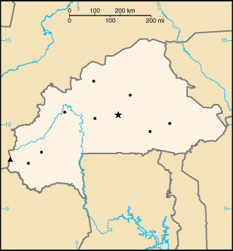 000 Burkina Faso Harta