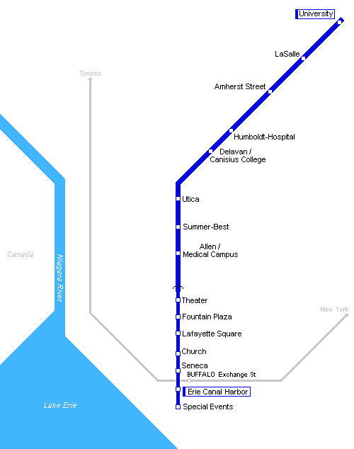 Buffalo Metro Map