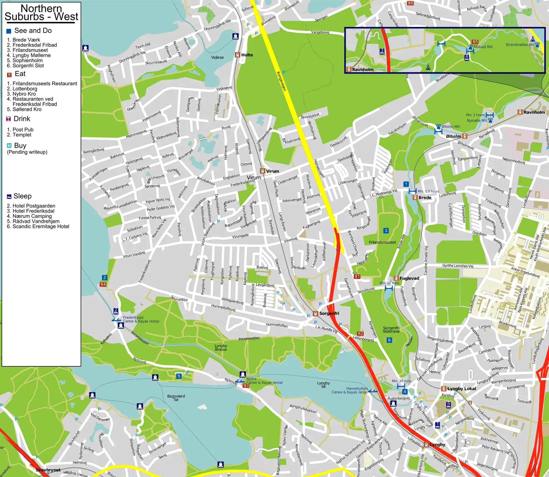 Copenhagen Lyngby Holte • Mapsof.net