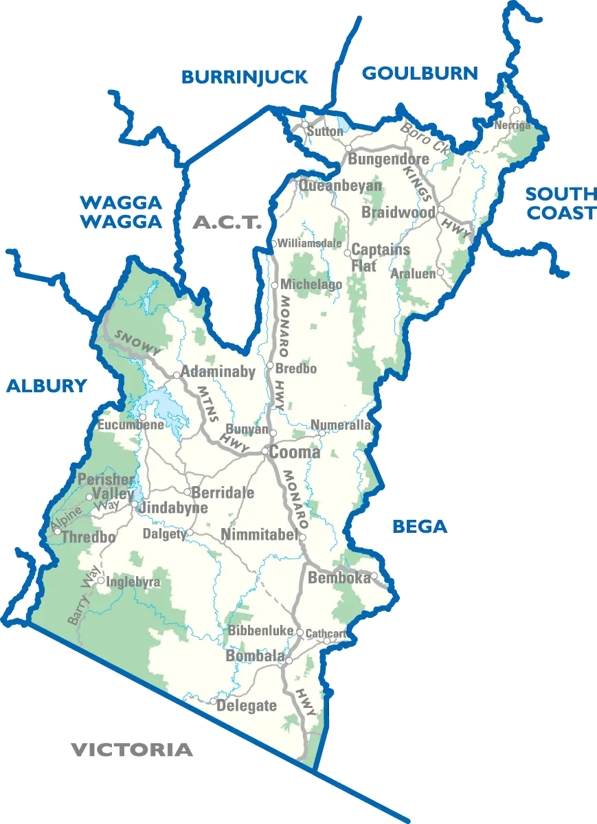 Monaro City Map
