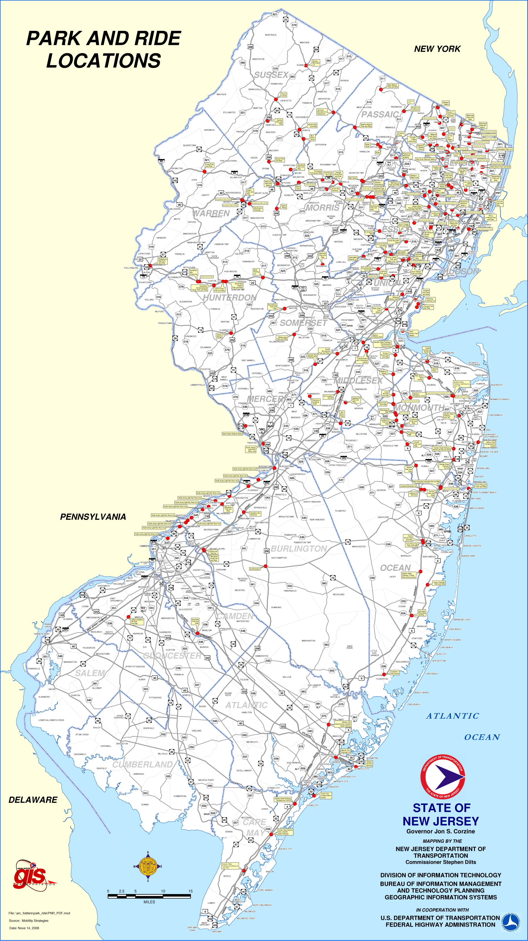 New Jersey Parking Map