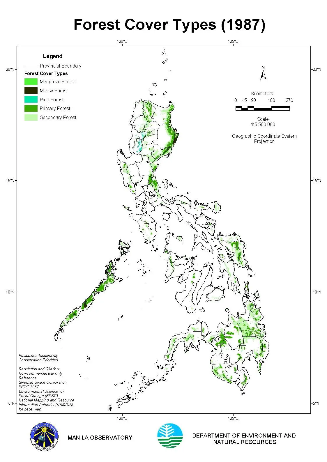 Philippines Forest Cover 1987