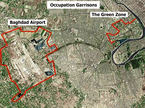 Baghdad  Airport And Green Zone
