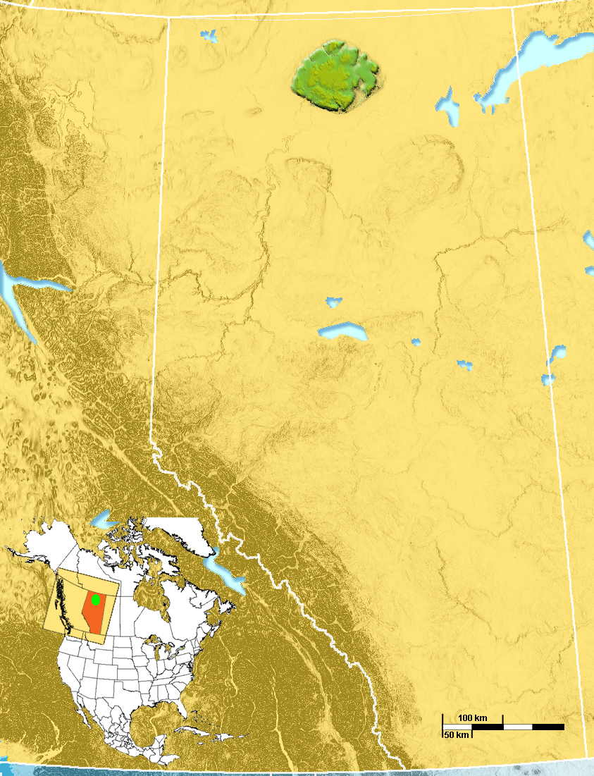 Caribou Mountains Location