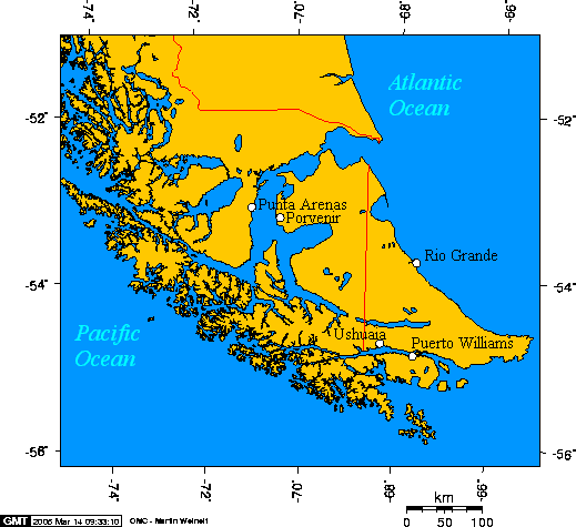 Cities of Tierra Del Fuego