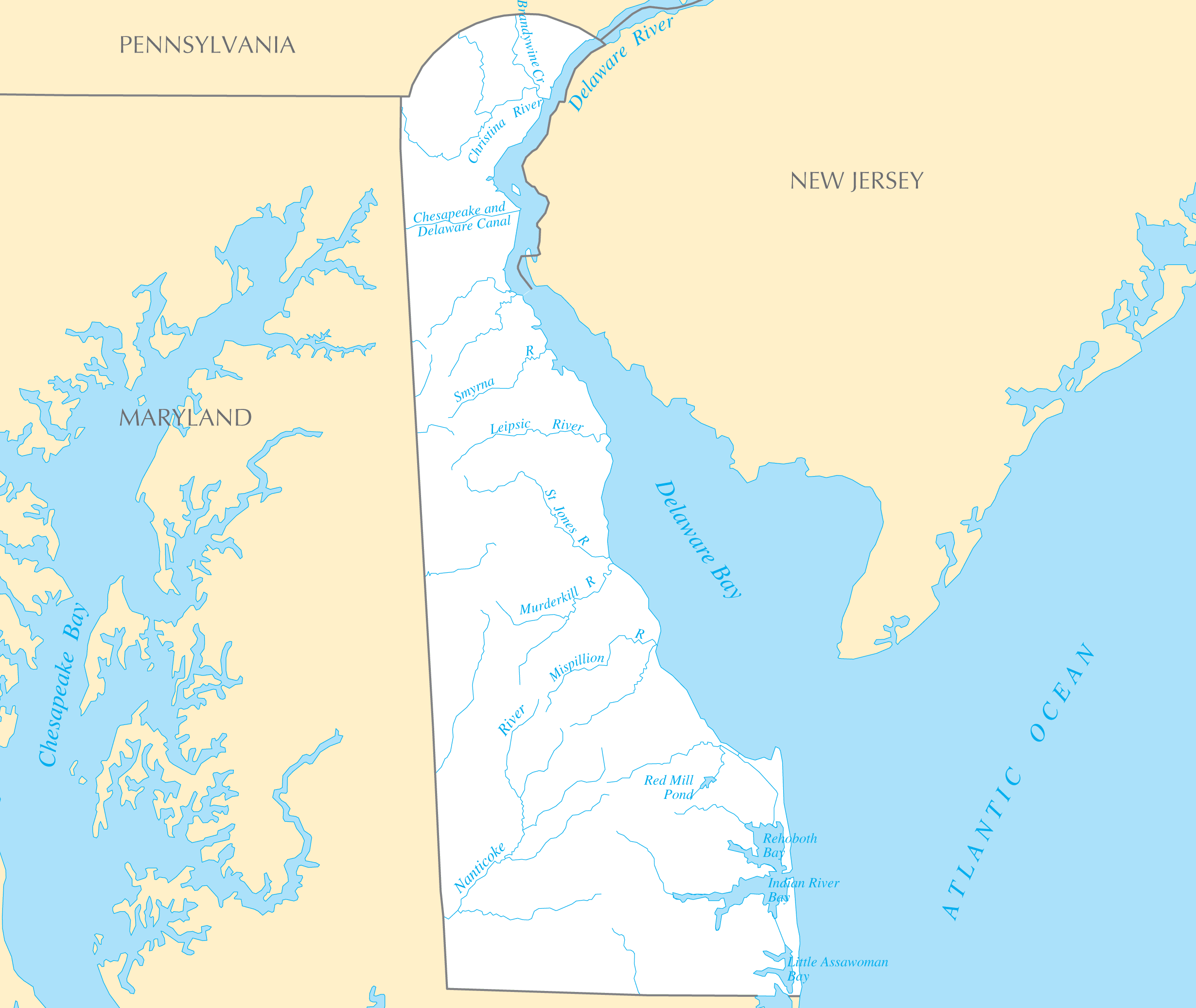 Delaware Rivers And Lakes
