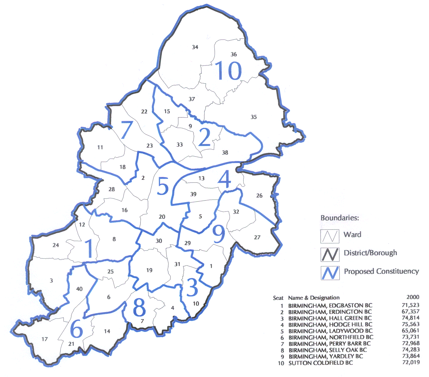 District Map Of Birmingham Mapsof