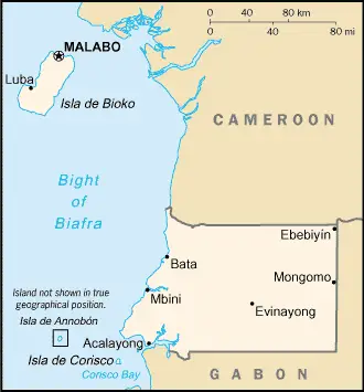 Equatorial Guinea Cia Wfb Map