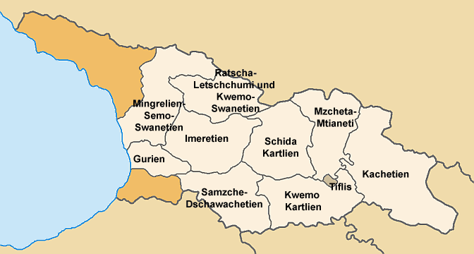 Georgien Regionen