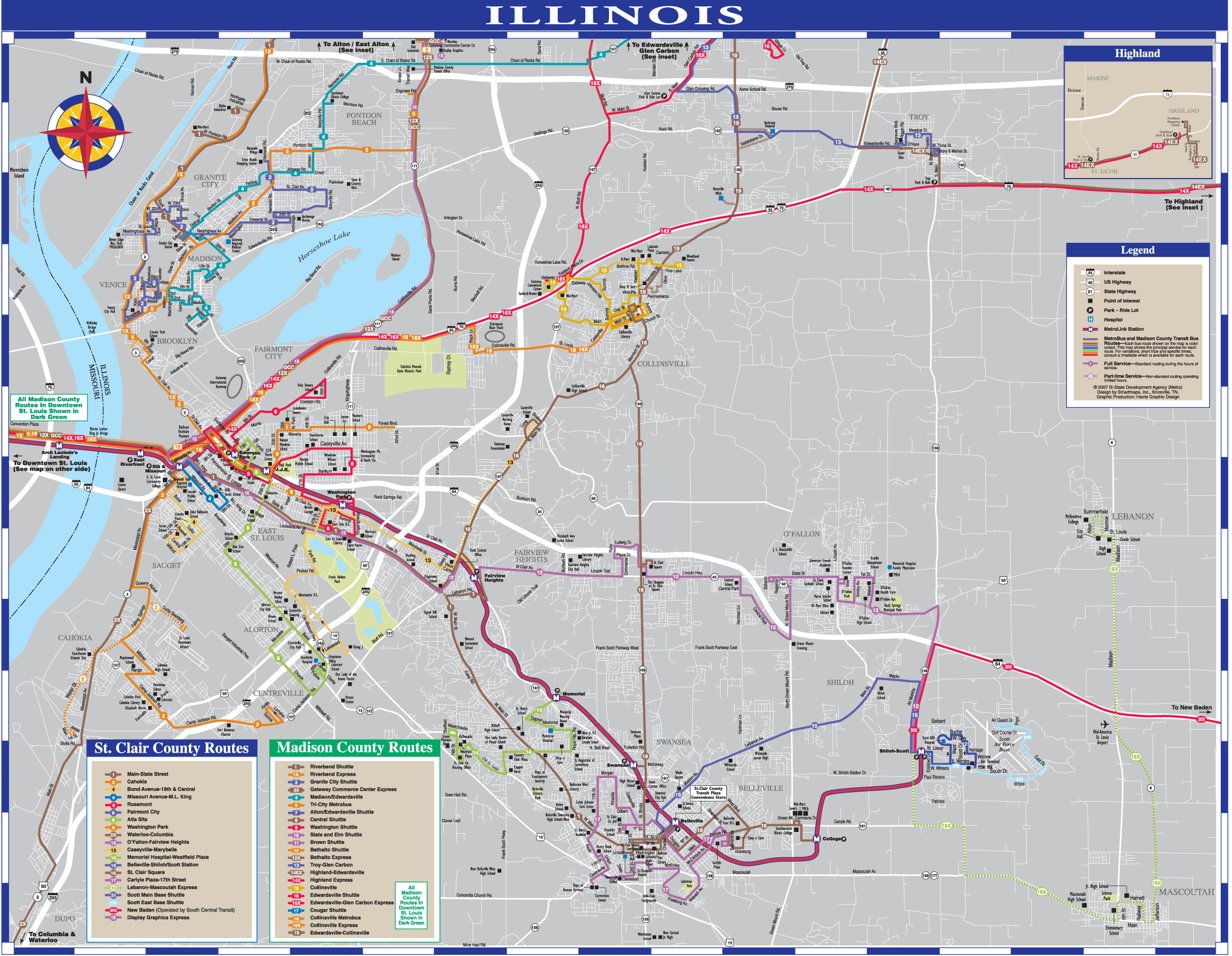 Illinois Transport Map