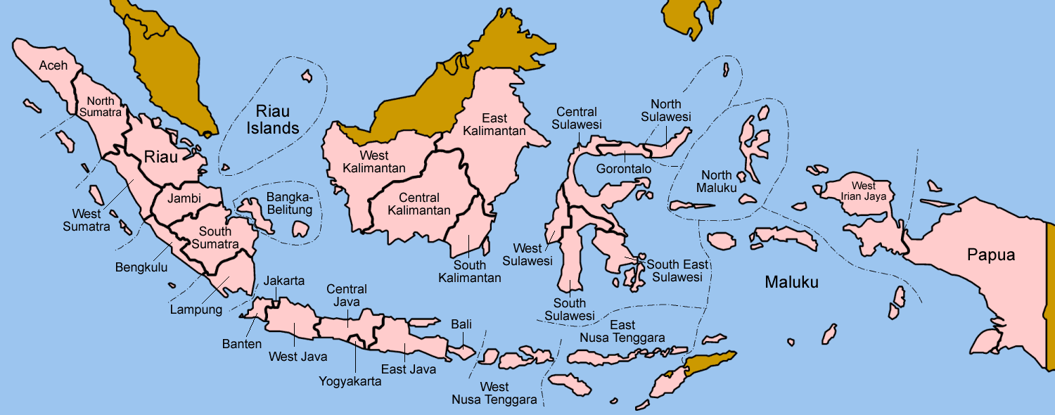 Indonesia Provinces English