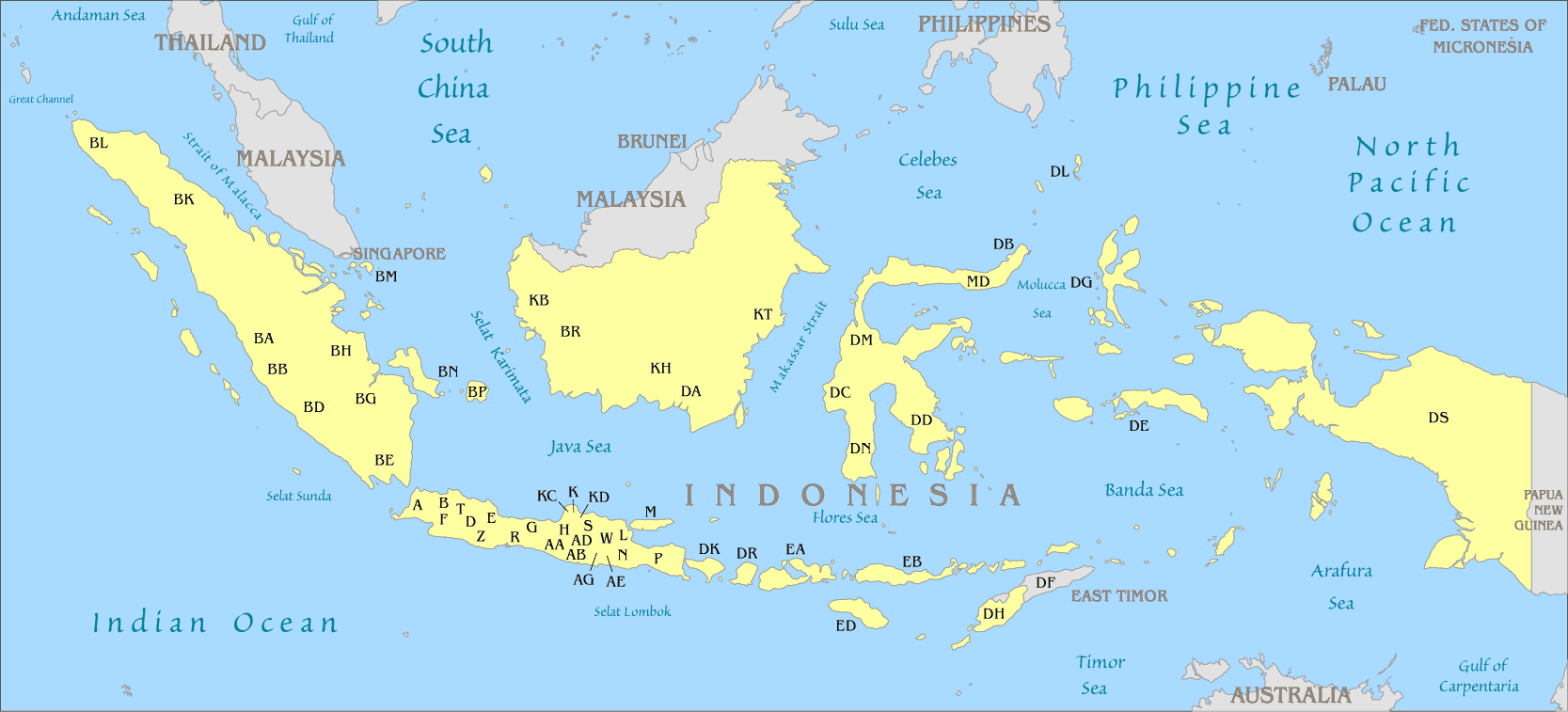 Indonesialicenseplatesmap