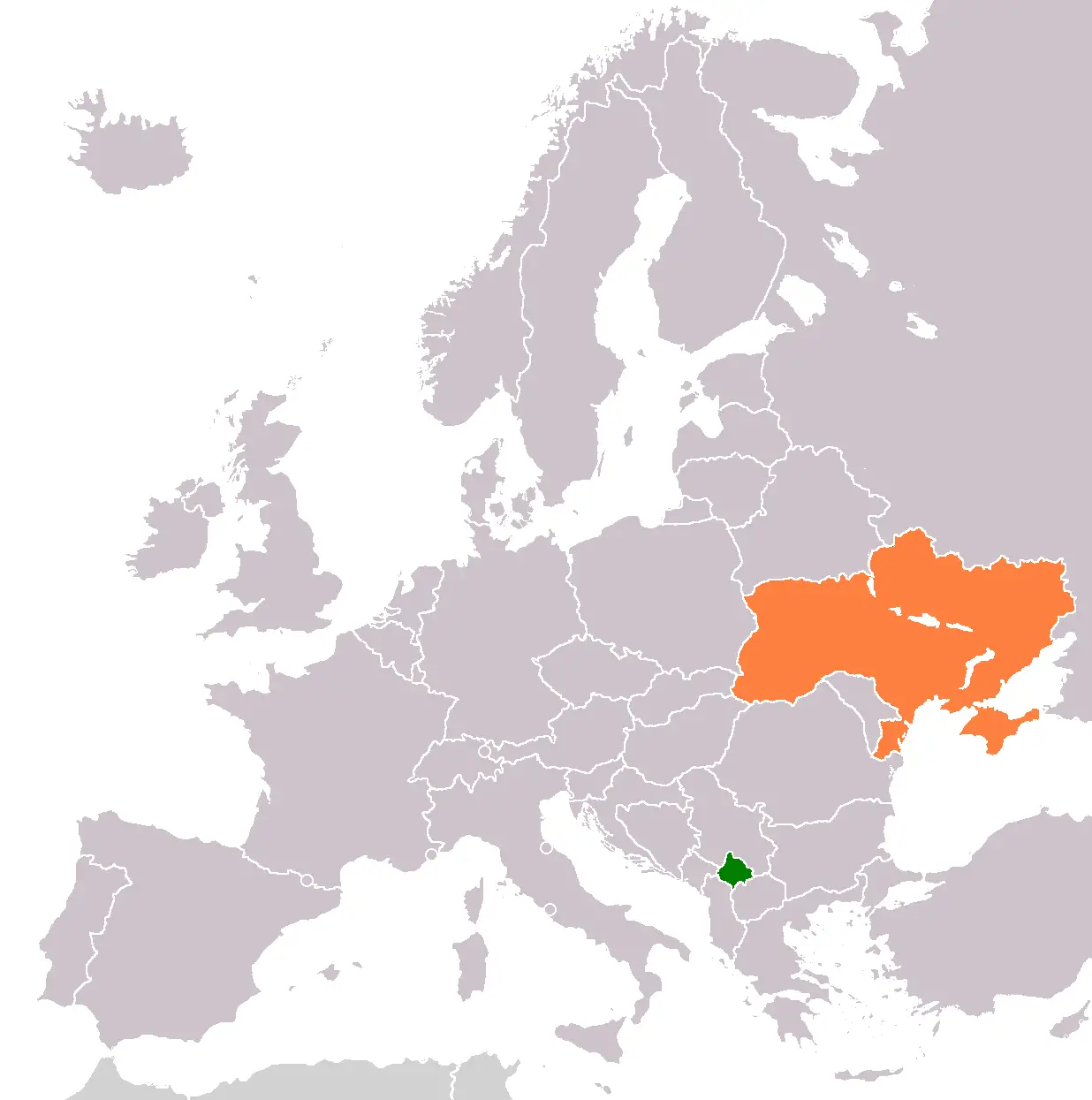 Kosovo Ukraine Locator 1