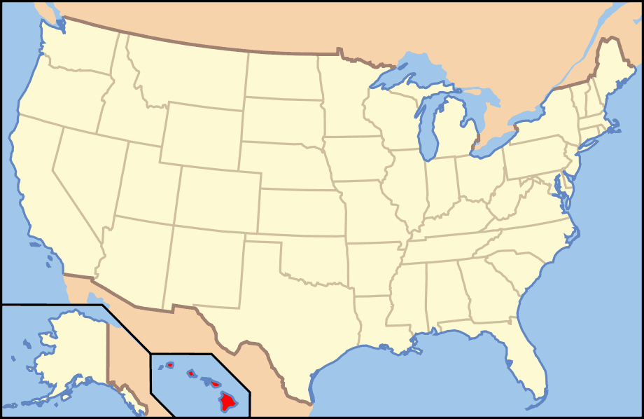 Map of Usa Hi
