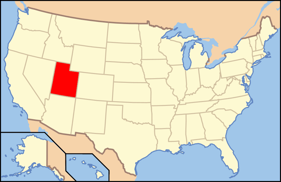 Map of Usa Ut