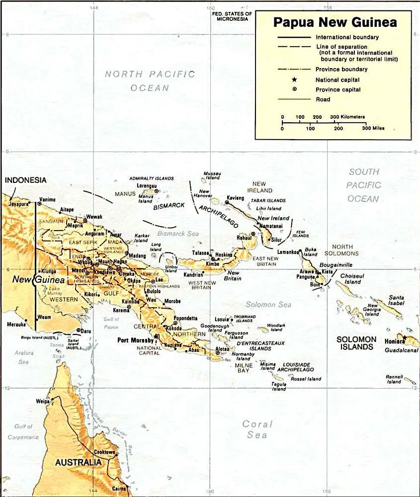 Papua New Guinea Mapsof Net 17172 Hot Sex Picture picture
