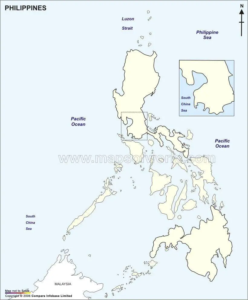 Phillippines Outline Map