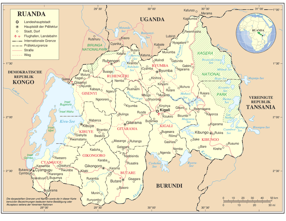 Ruanda Deutsch Uno Karte 1