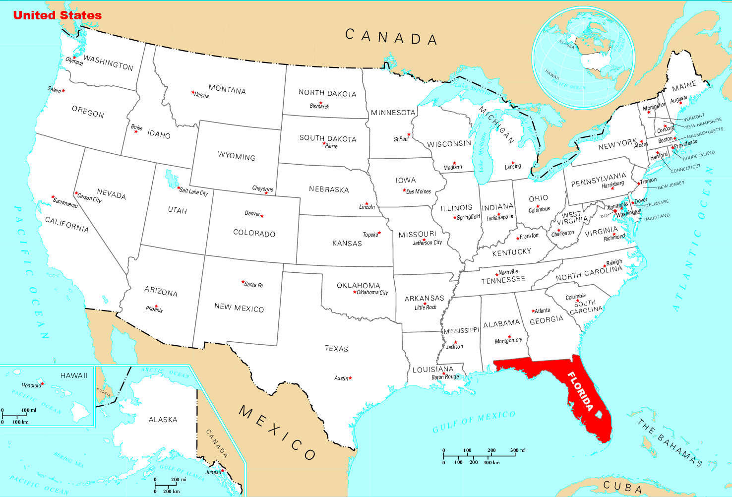 Where Is Florida Located Mapsof