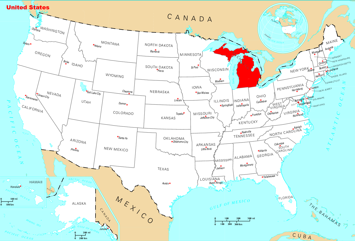 Where Is Michigan Located