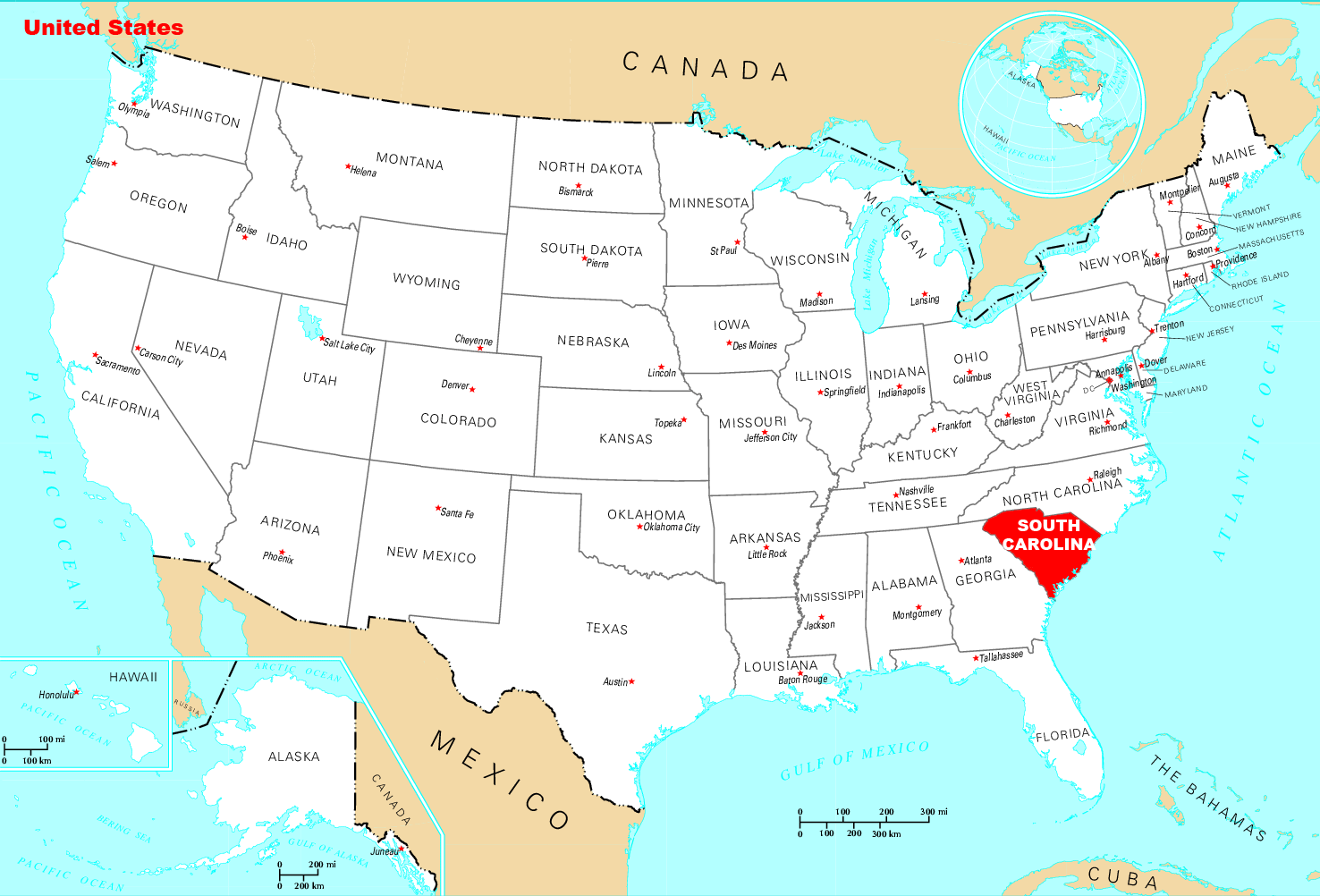 Where Is South Carolina Located