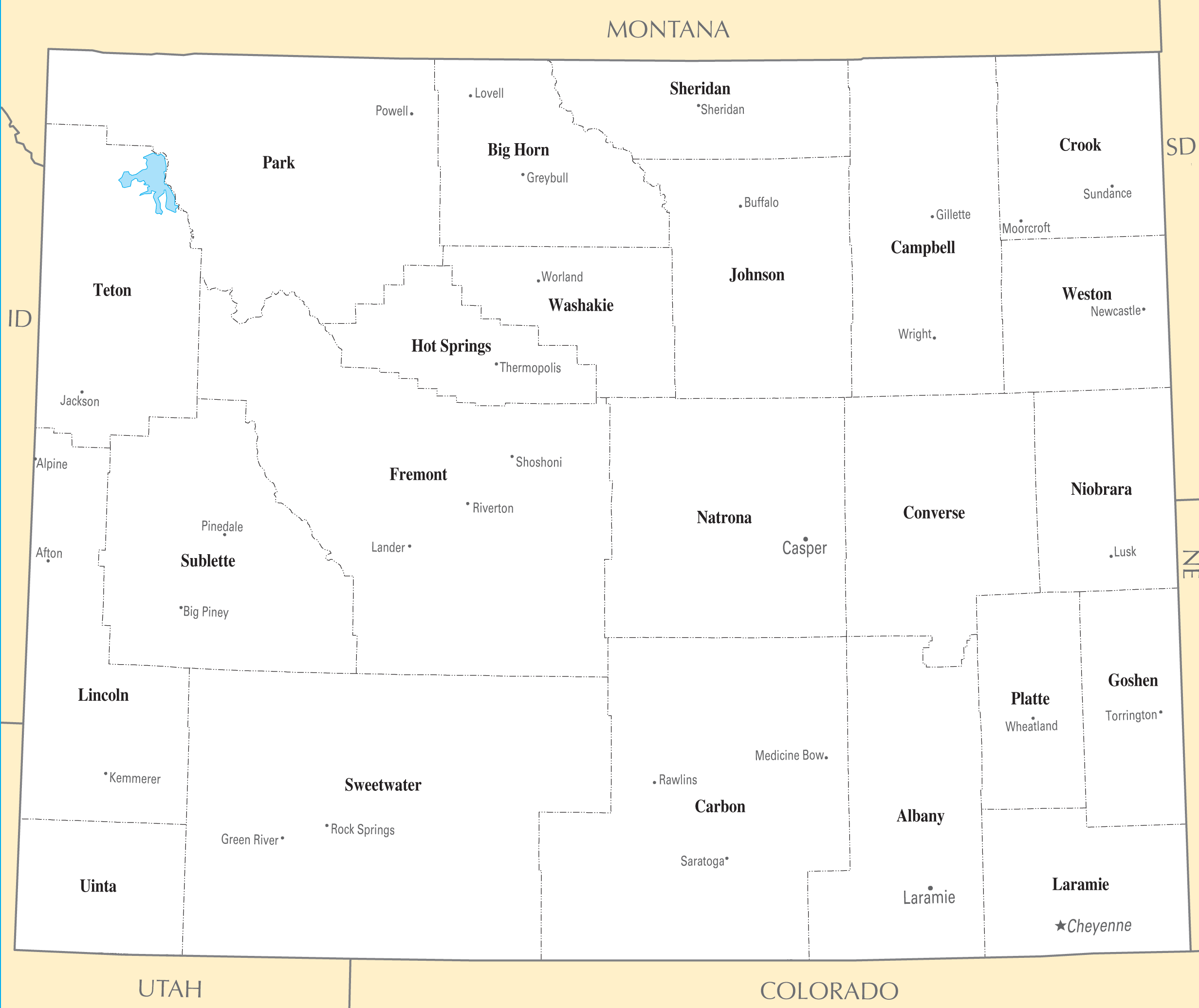 Wyoming Cities And Towns