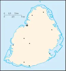 000 Mauritius Harta