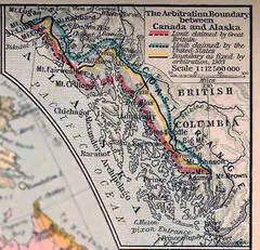 1926 Canada Alaska 1903 Boundary Map