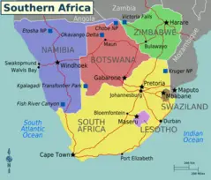 Africa Southern Africa Regions