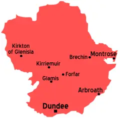 Angus Scotland Map