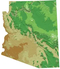 Arizona Relief Map