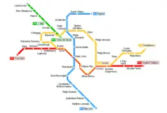 Bucharest Metro Map