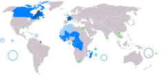 Francophone World Map