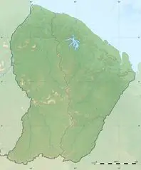 Guyane Department Relief Location Map