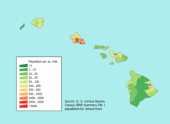 Hawaii Population Map
