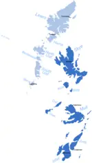Hebrides Scotland Map