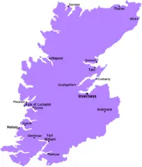 Highland Scotland Map