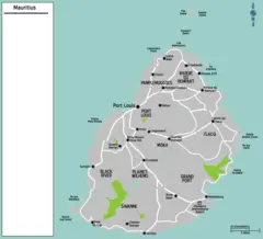 Map Mauritius