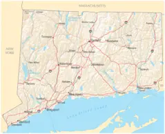 Map of Connecticut Na Cropp