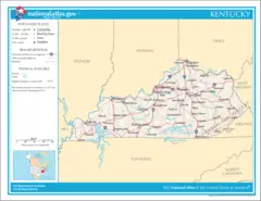 Map of Kentucky Na
