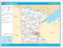 Map of Minnesota Na