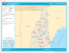 Map of New Hampshire Na