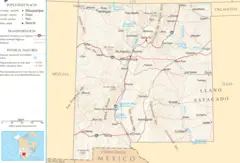 Map of New Mexico Na 1