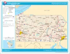 Map of Pennsylvania Na