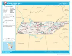 Map of Tennessee Na 1