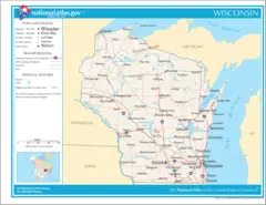 Map of Wisconsin Na