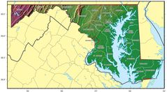 Maryland Relief Map