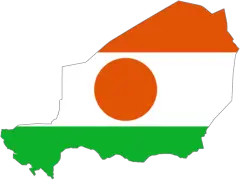 Niger Flag Map