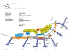 Philadelphia Airport Map