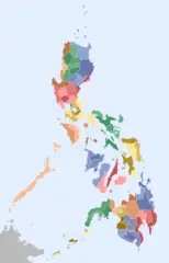 Philippines Administrative Map Blank